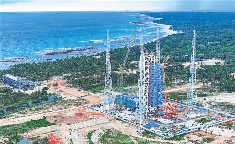 海南商业航天发射场项目：轮班赶工期确保明年常态化发射(1) 