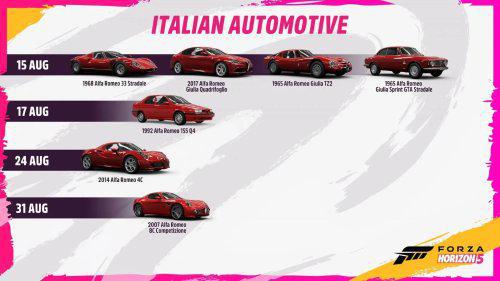 《地平线5》推出新DLC 更新16款意大利新车！(2) 