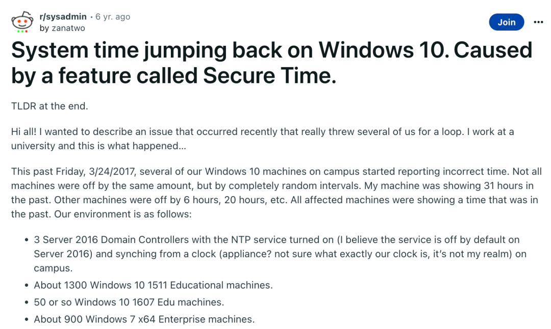 系統時間隨機跳到 55 天后，程序出 Bug，開發者：這是 Windows 系統功能搞得鬼！(1) 